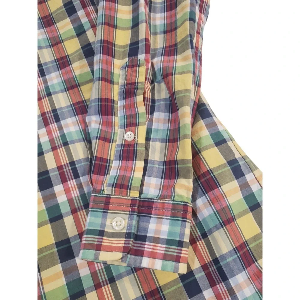 Ralph Lauren Button Up Long Sleeve Shirt Mens Multicolor‎ S Plaid Classic Fit